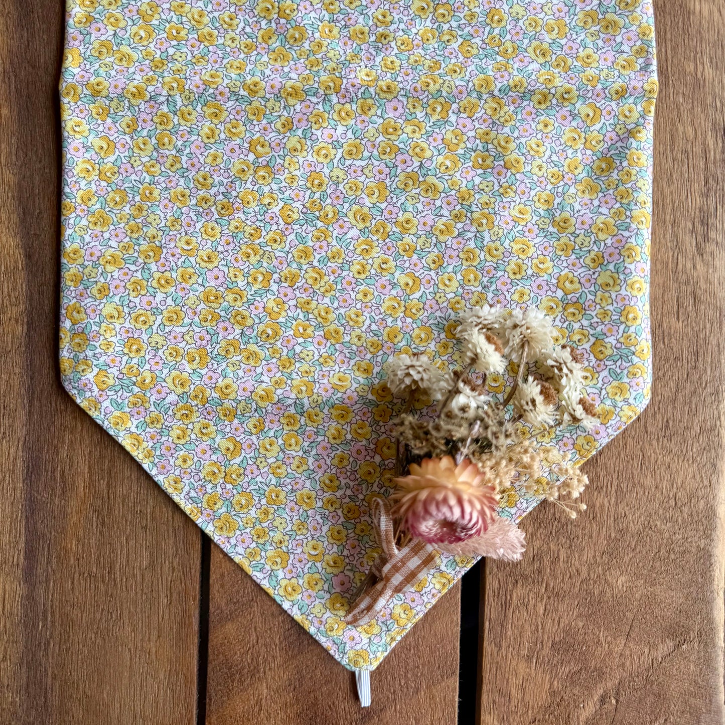 Liberty Etty Rose Yellow Neck Scarf