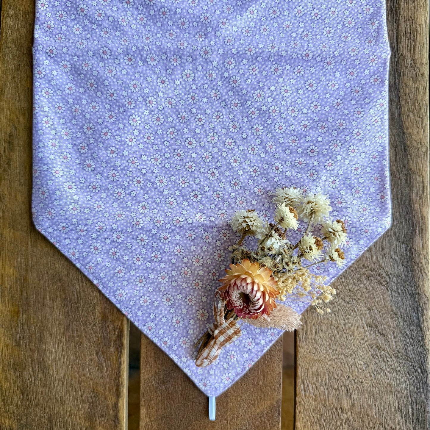 Dotty Daisy Lilac Neck Scarf
