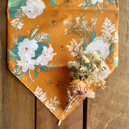 Mustard Burlap Neck Scarf