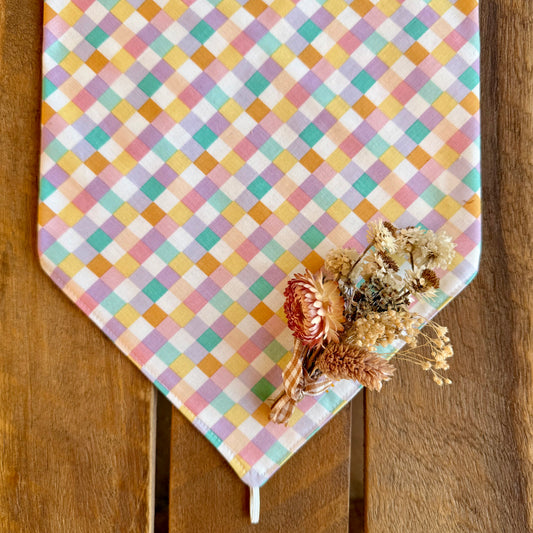 Pastel Patchwork Neck Scarf