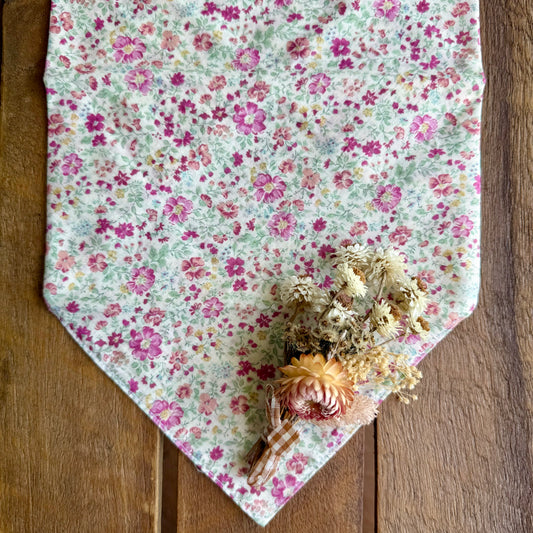 Pink Spring Floral Neck Scarf | Tie Style