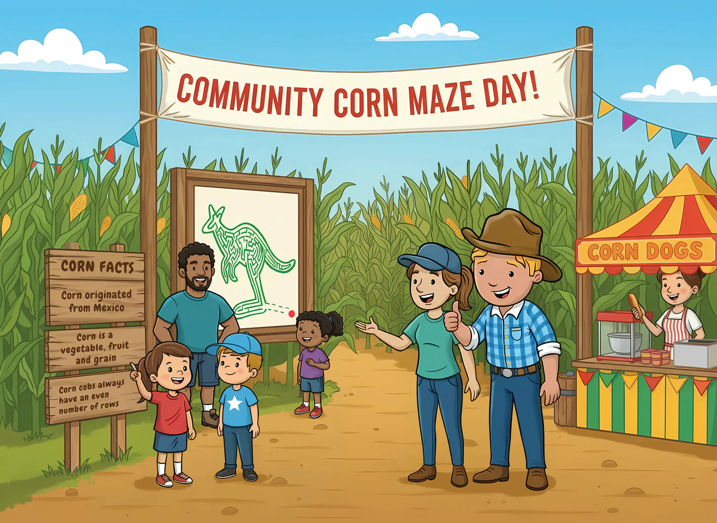 George the Farmer Kangaroo Cornfield