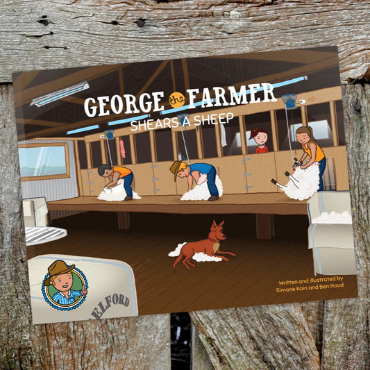 George the Farmer Shears a Sheep