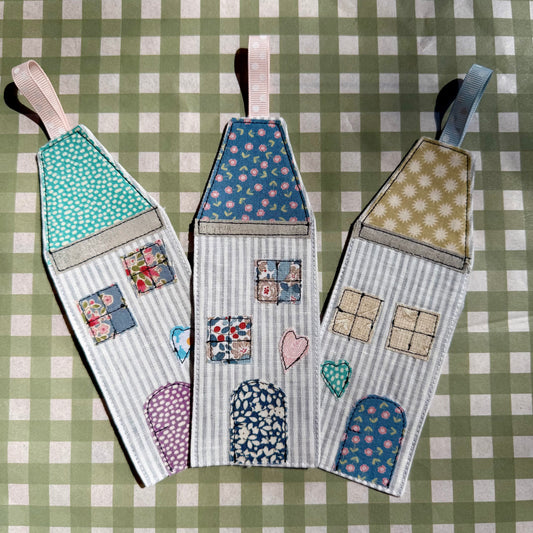 Charming Cottage Bookmark | Grey Stripe