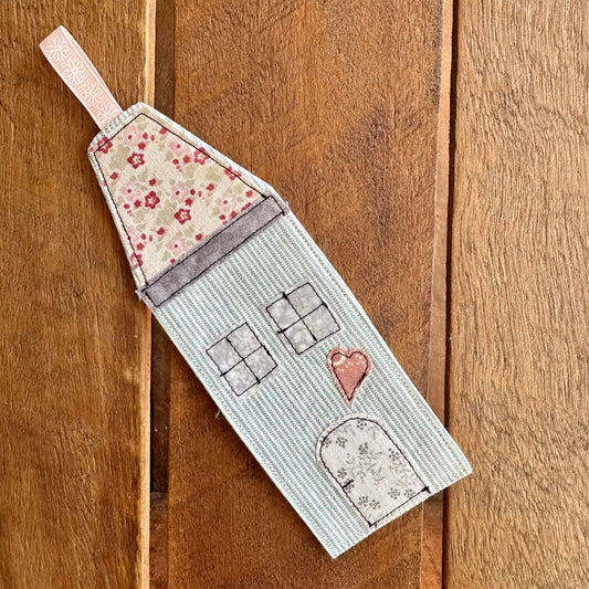 Charming Mint Stripe House Bookmark | Fern Door