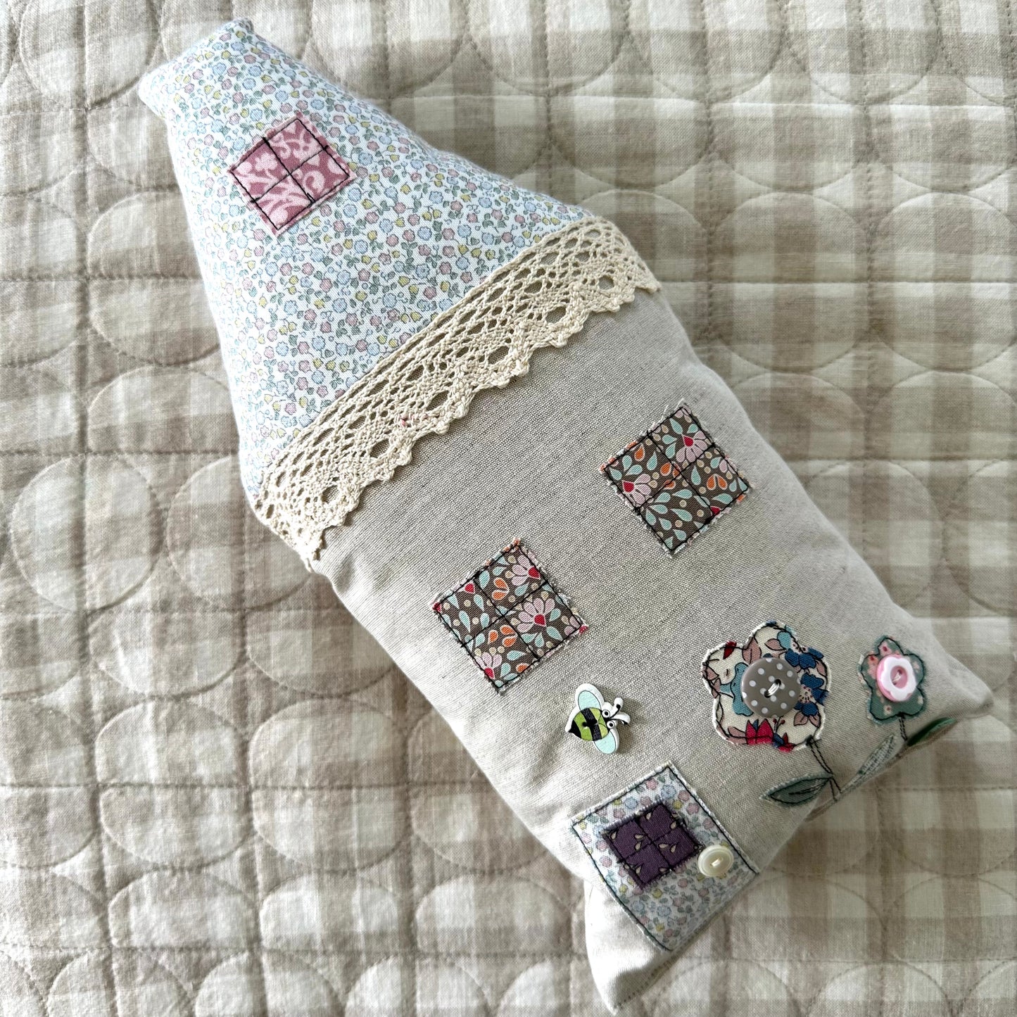 Petite House Cushion | Pastel Floral
