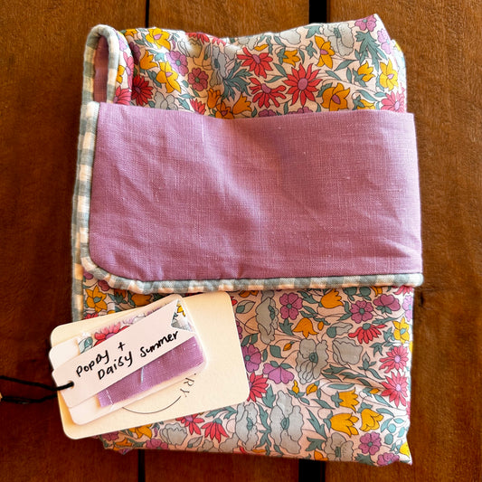 Liberty and Linen Pillowcase | Poppy & Daisy Summer