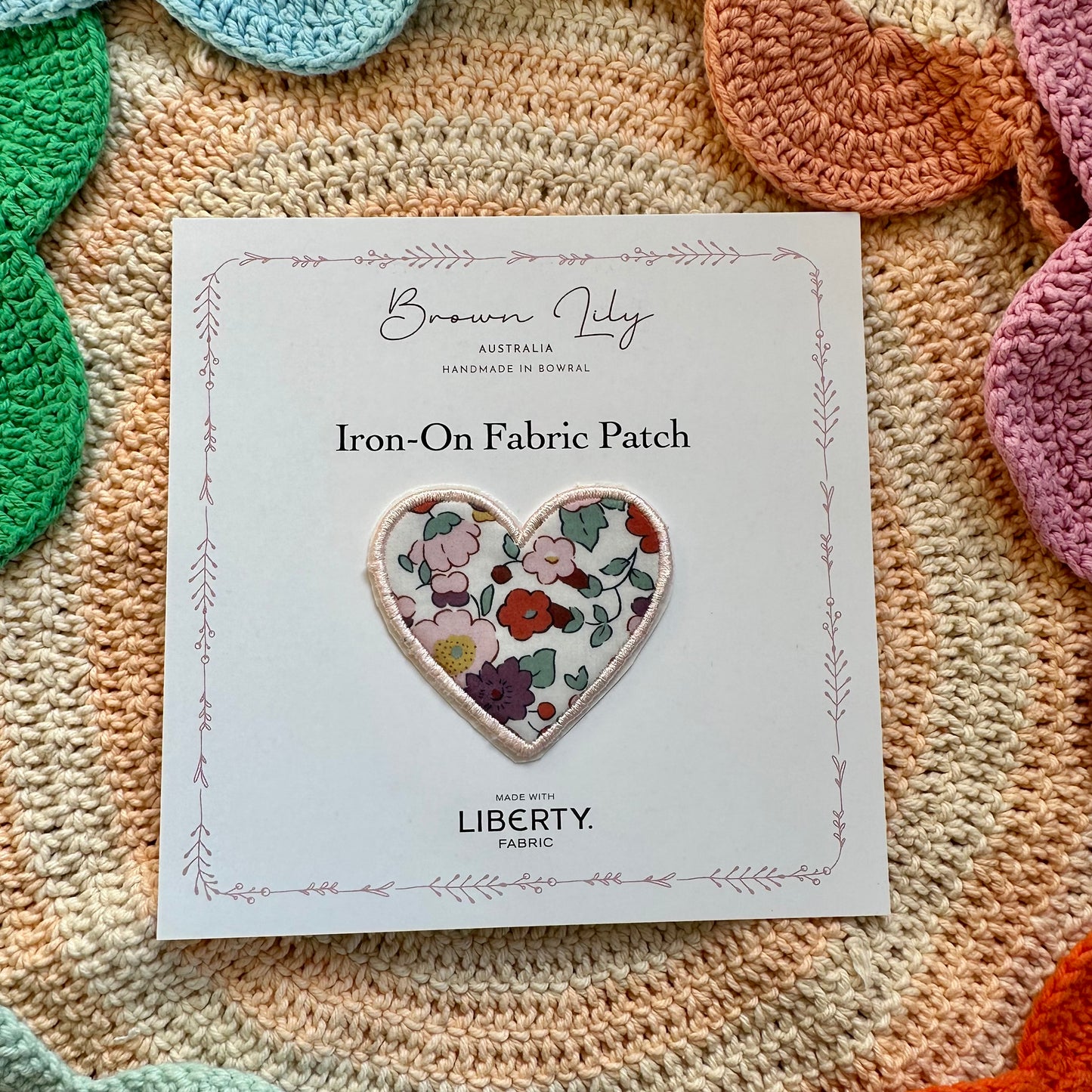 Liberty Heart Shaped Patch | Betsy Rust