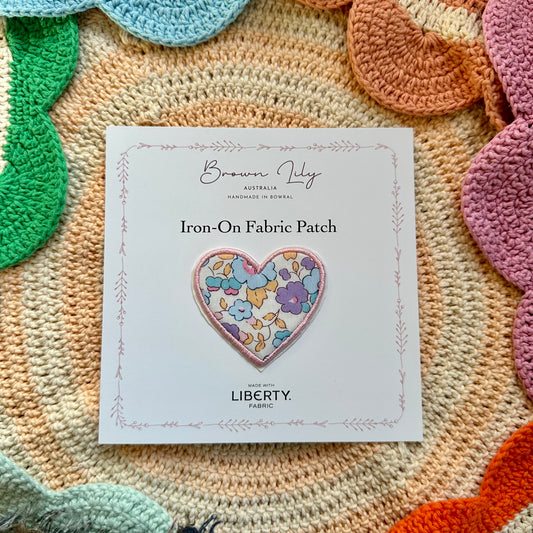 Liberty Heart Shaped Patch | Betsy Summer