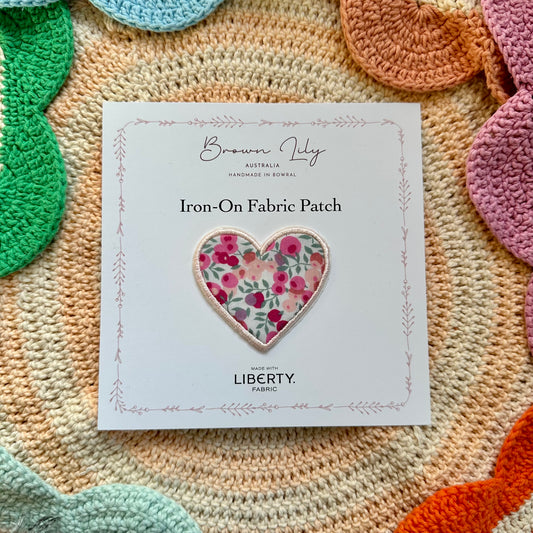 Liberty Heart Shaped Patch | Wiltshire Rose