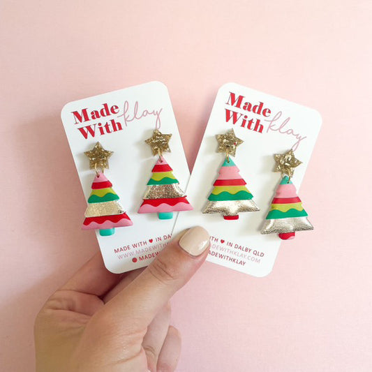 Multicolour Christmas Tree Dangles