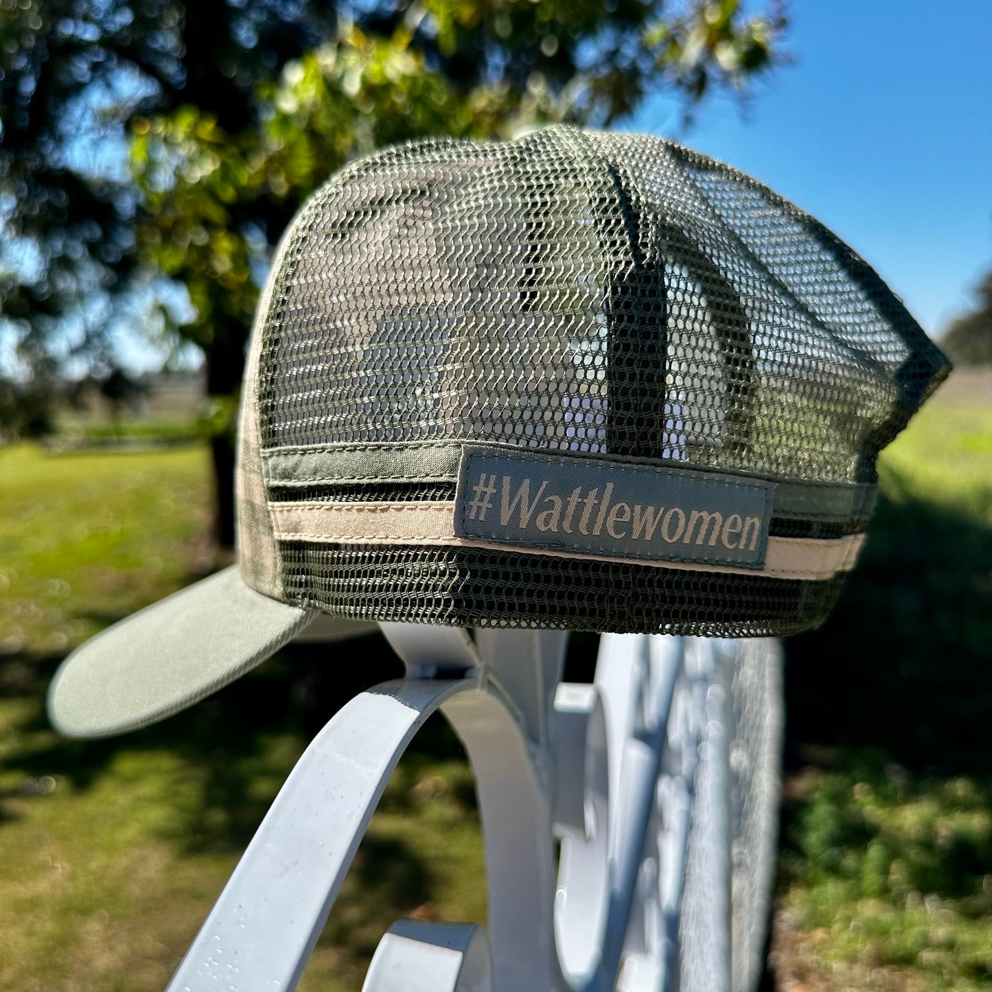 Wattle & Twine Gingham Trucker Cap