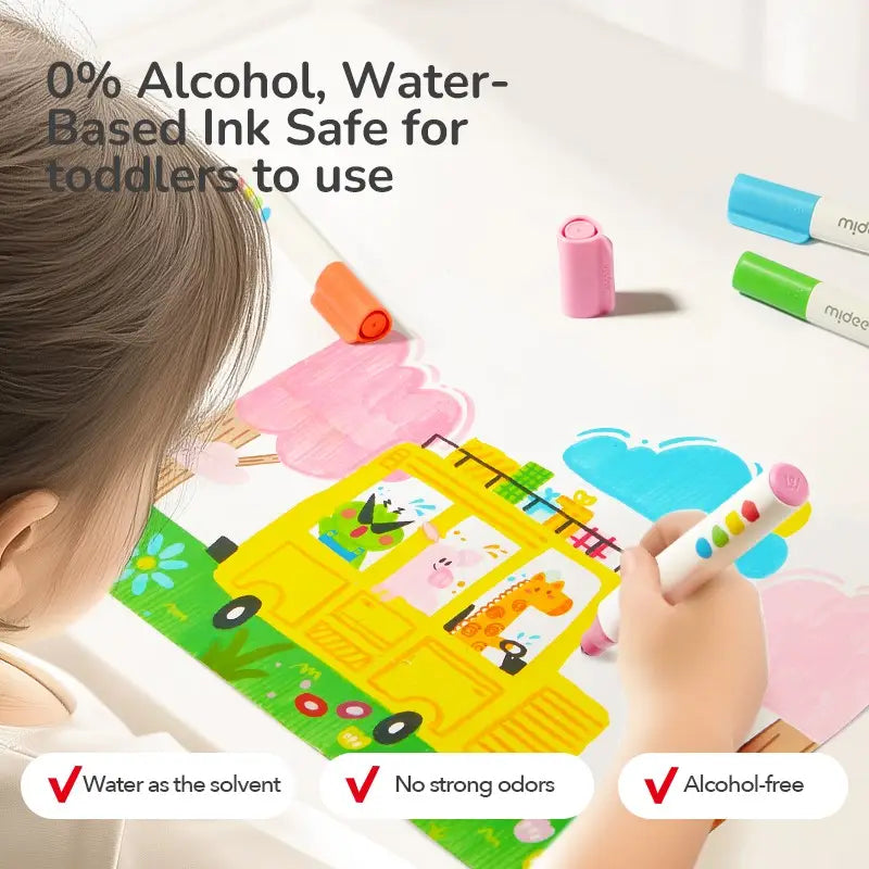 Mideer Large Fine Tip Washable Marker | 12pk