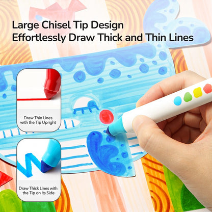 Mideer Large Fine Tip Washable Marker | 12pk