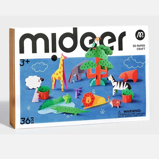 PREORDER: Mideer Paper Craft Workshop | Forest Animals