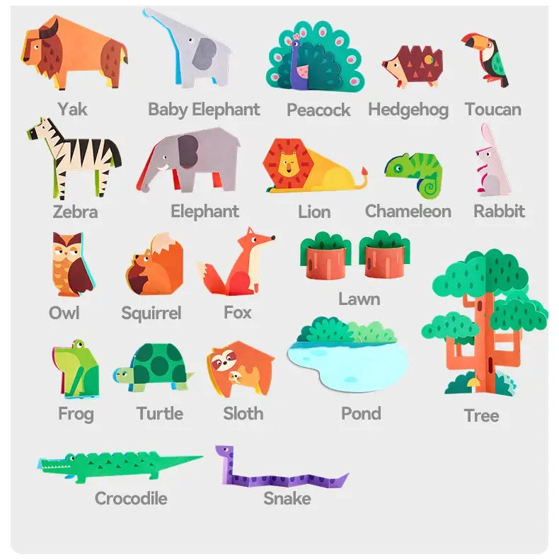 PREORDER: Mideer Paper Craft Workshop | Forest Animals