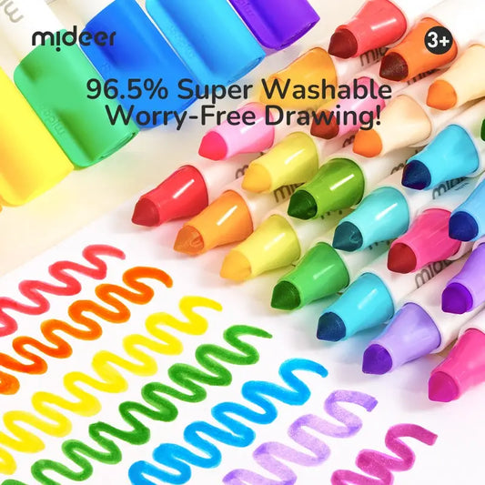 Mideer Large Fine Tip Washable Marker | 12pk