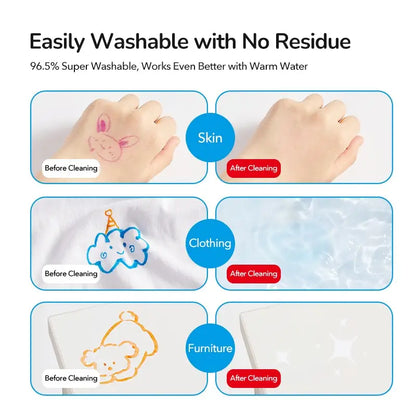 Mideer Large Fine Tip Washable Marker | 12pk