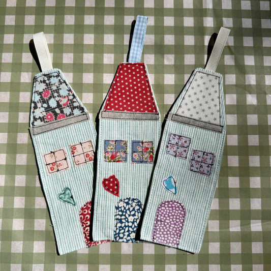 Charming Cottage Bookmark | Mint Stripe