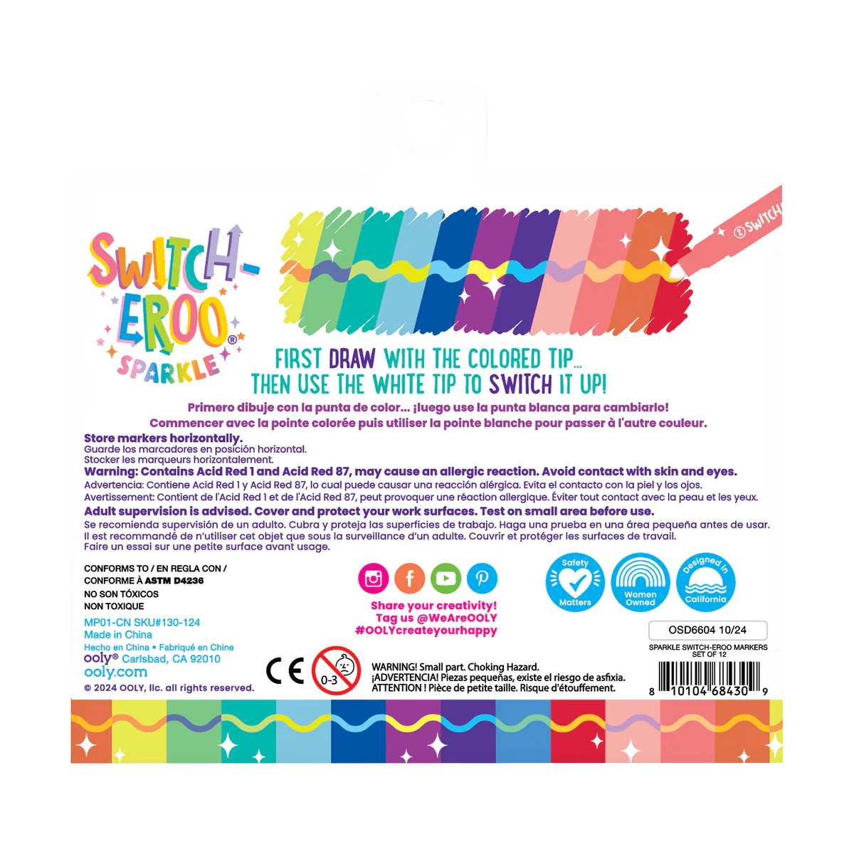 Switch-Eroo Sparkle Glittery Markers