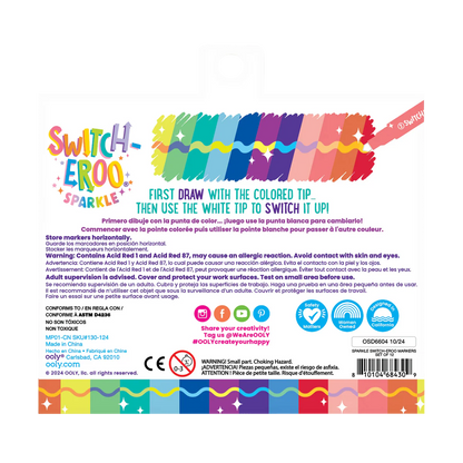 Switch-Eroo Sparkle Glittery Markers