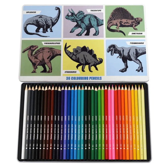 36 Colouring Pencils | Prehistoric Land