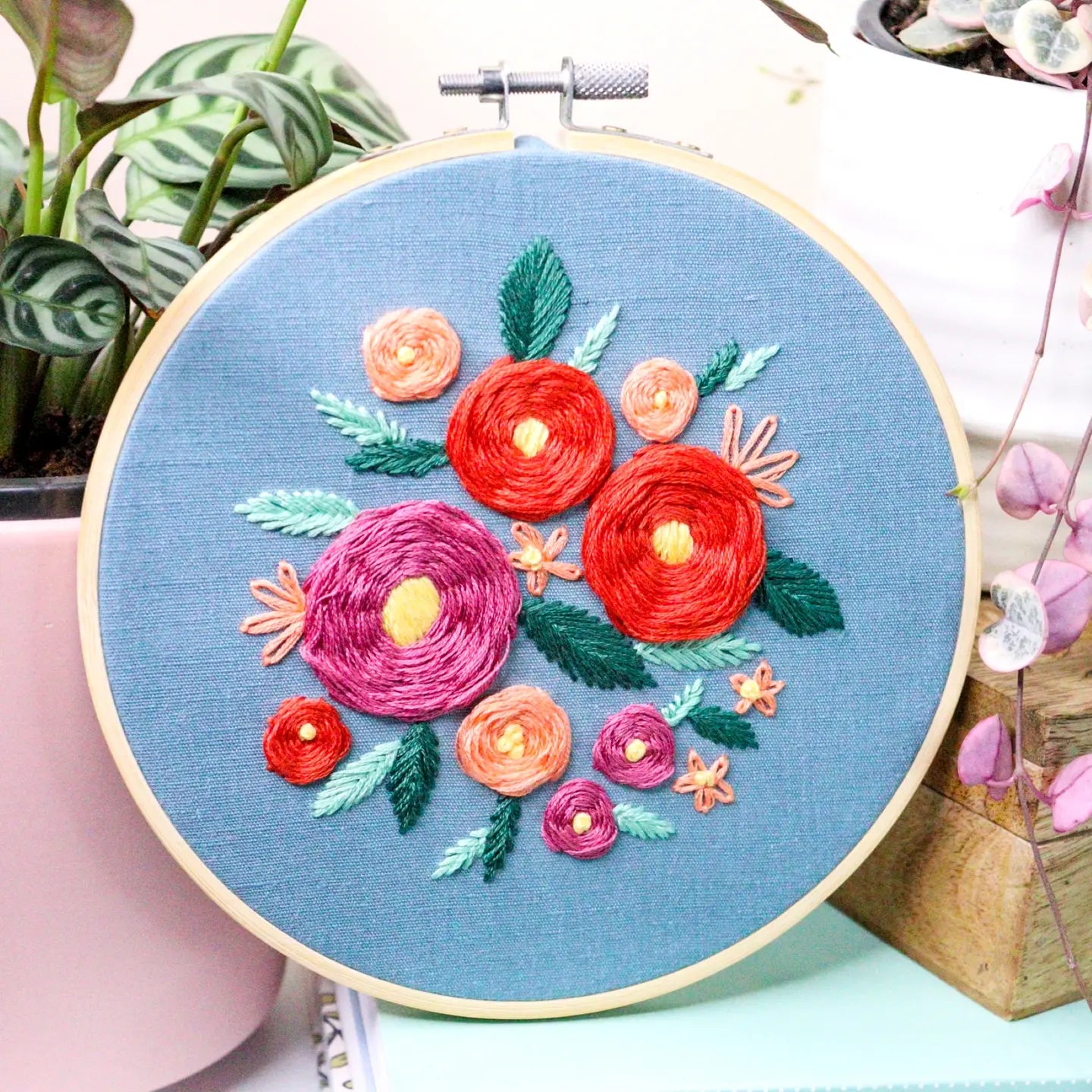 Rose Garden Embroidery Kit
