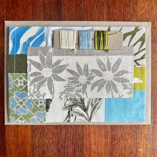 Flannel Flower Slow Stitching Kit