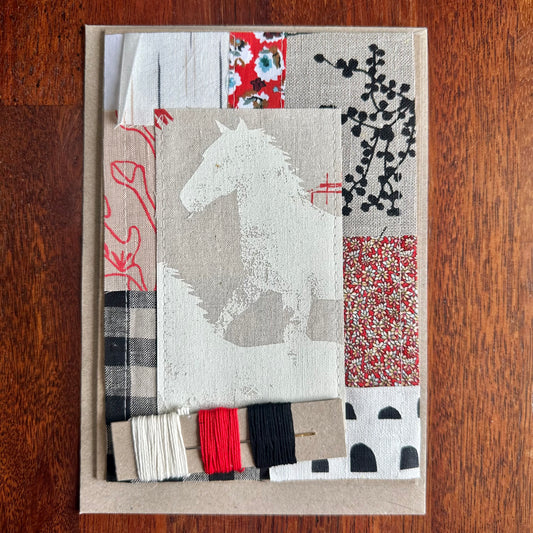 Wild Horses II Slow Stitching Kit