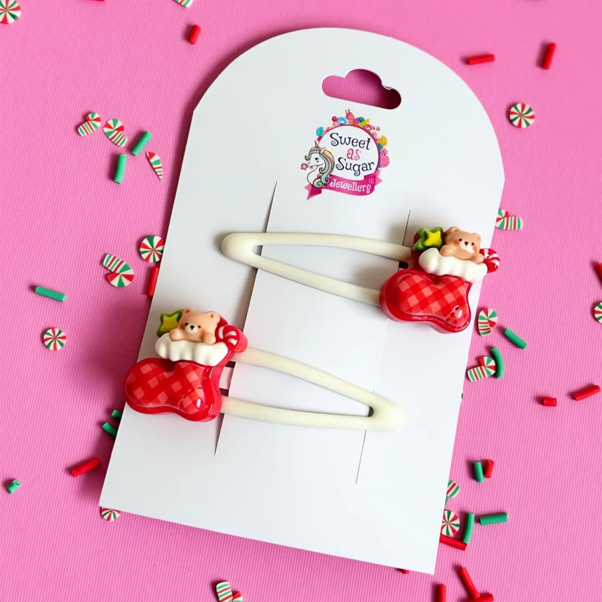 Christmas Hair Clips | Christmas Stocking
