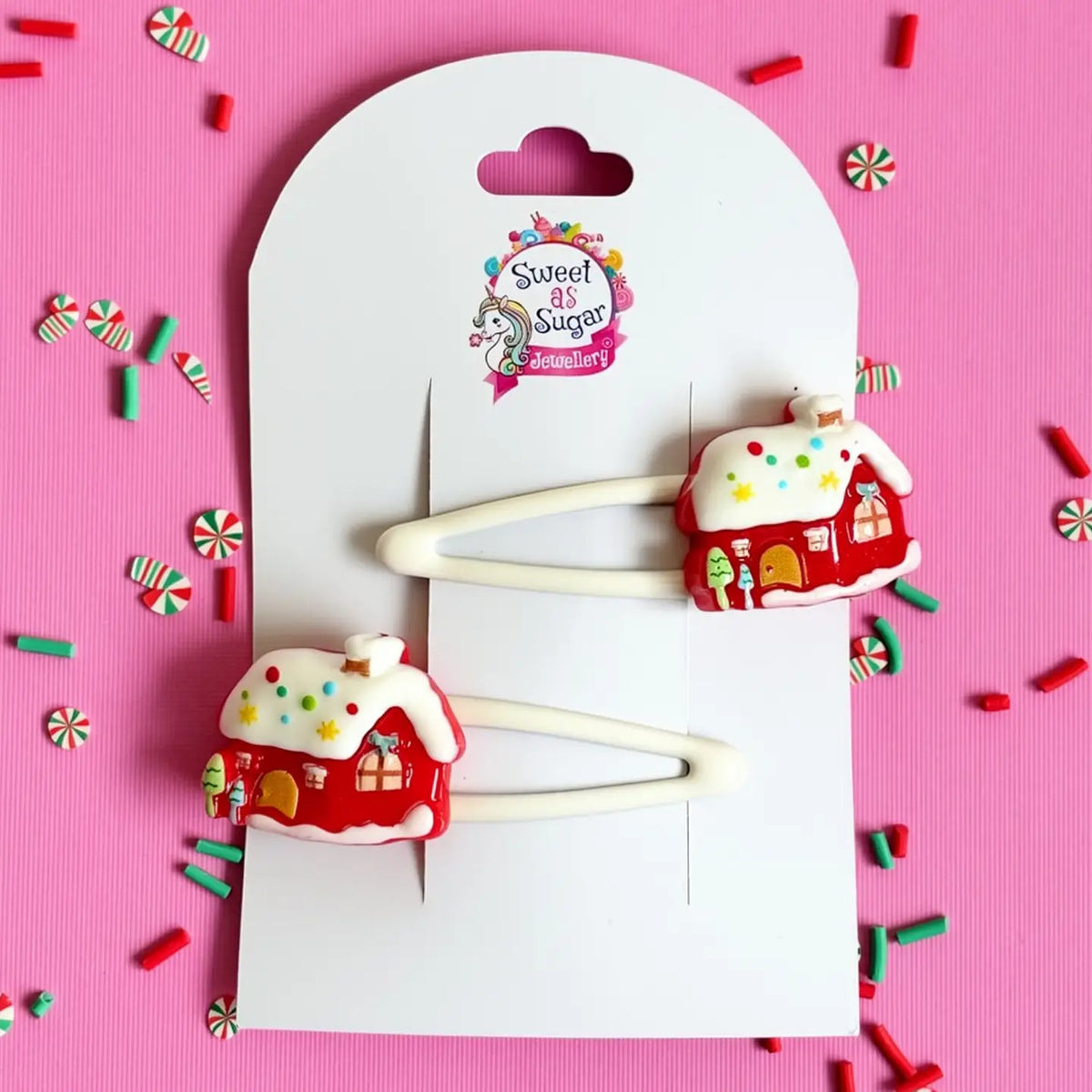 Christmas Hair Clips | Santa's House