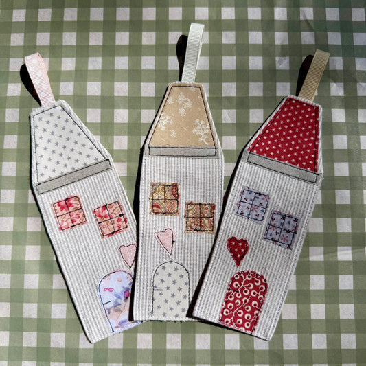 Charming Cottage Bookmark | Taupe Stripe