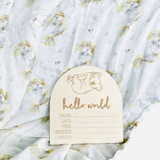 Hello World Koala Birth Disc
