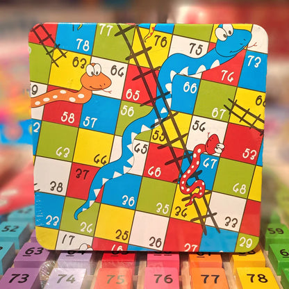 Wooden Snakes & Ladders