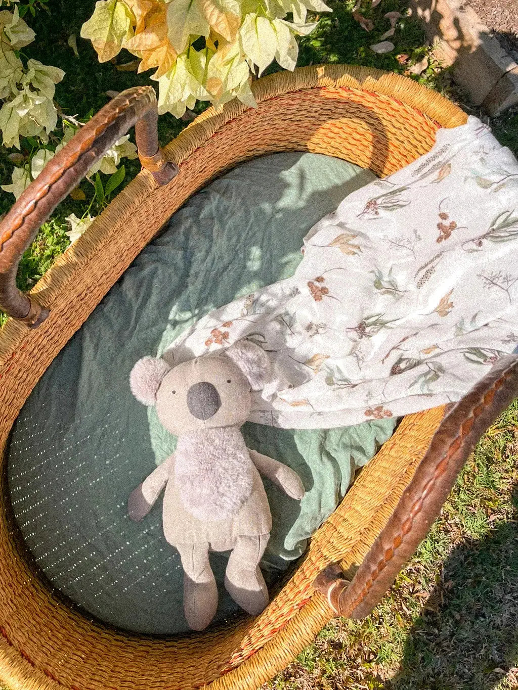 Bamboo Cotton Swaddle | Gum Leaf