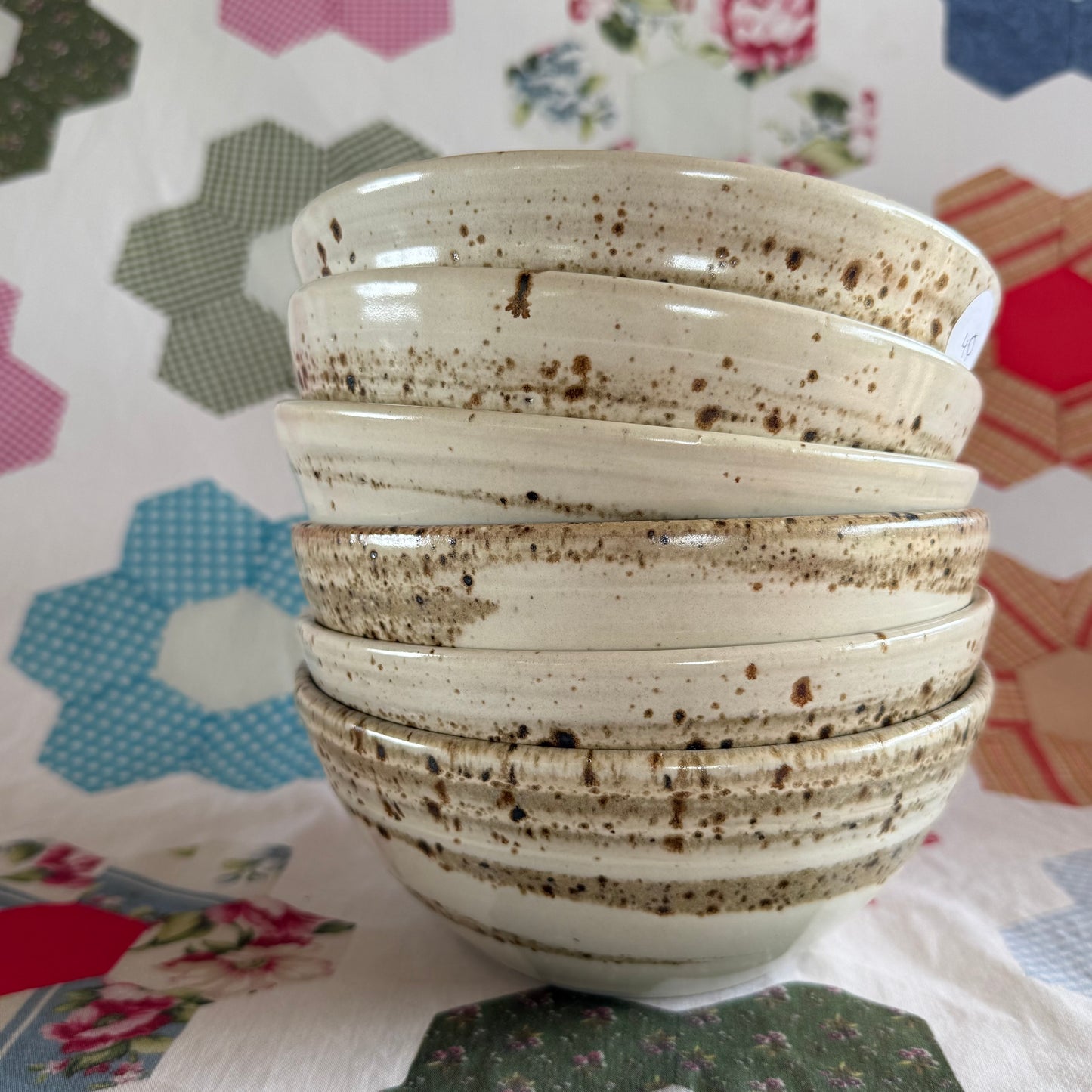 Soup Bowl | White Speckled