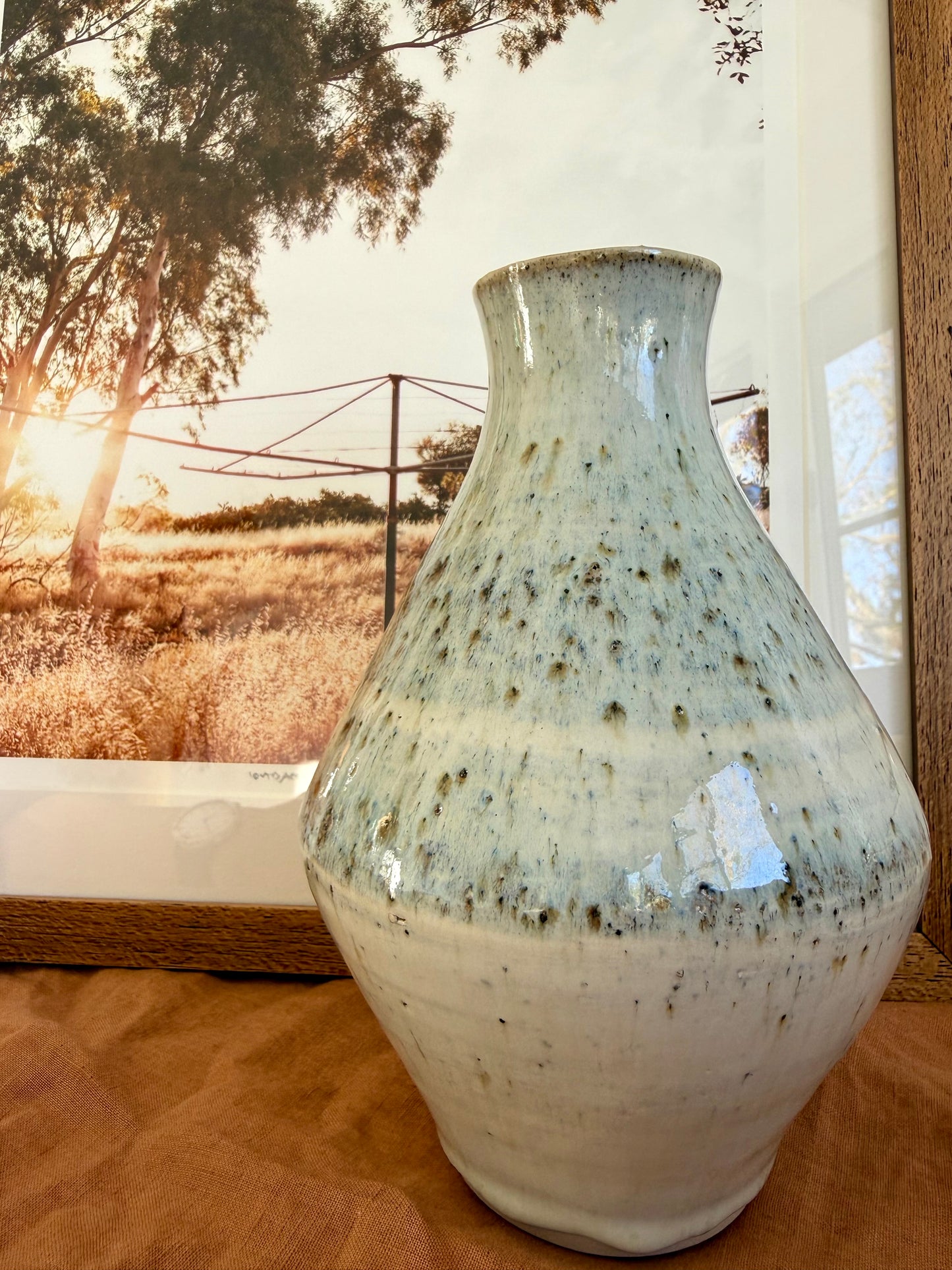 Ocean Speckled Vase
