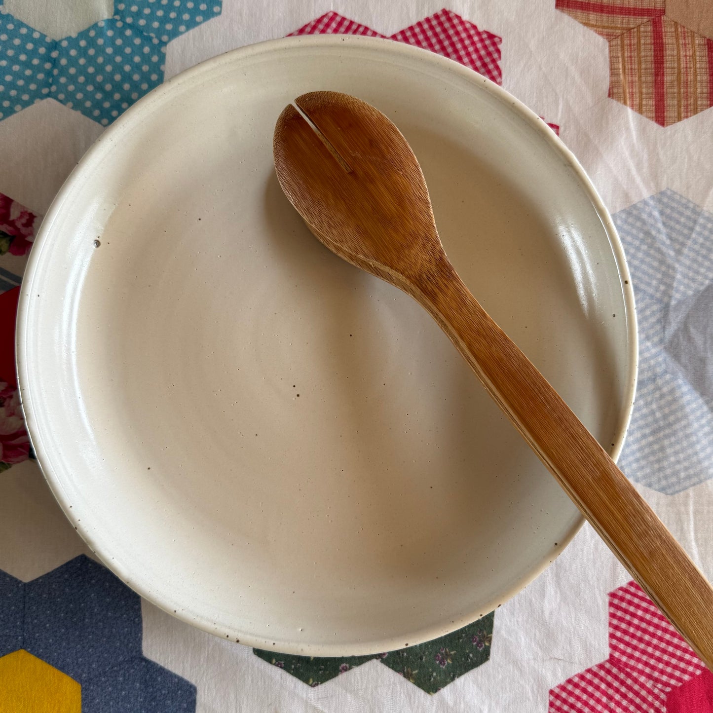 Serving Bowl | White Speckled II