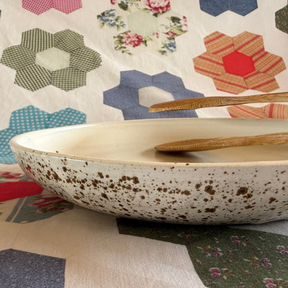 Serving Bowl | White Speckled II