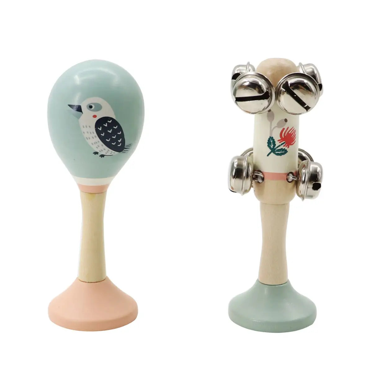 Musical Set | Wooden Kookaburra Maraca and Waratah Jingle Stick