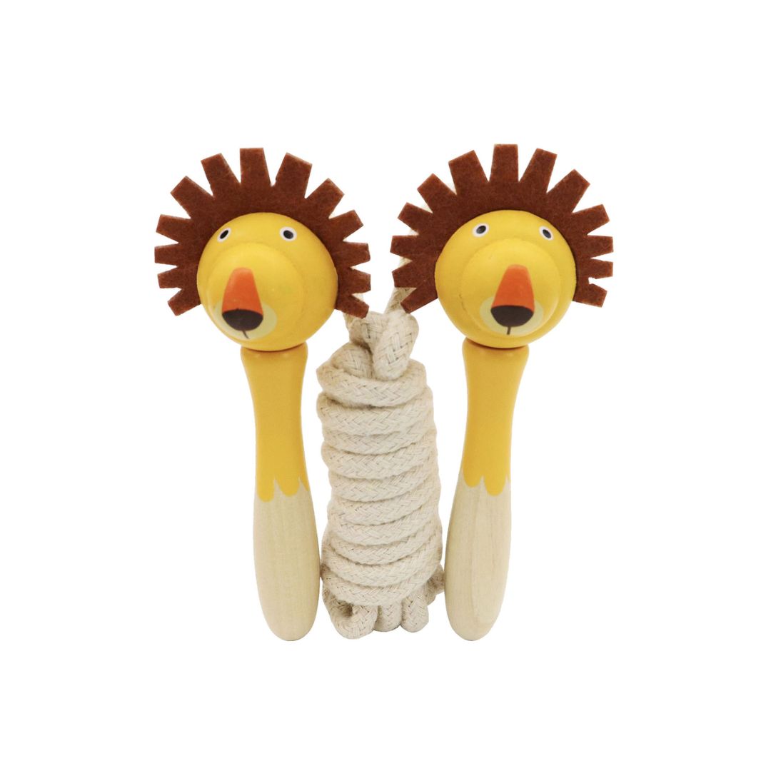 Wooden Lion Skipping Rope