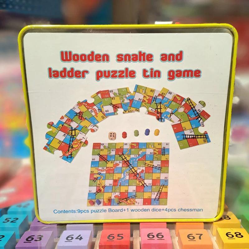 Wooden Snakes & Ladders