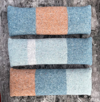 Blue & Orange Recycled Wool Heat Cold Packs