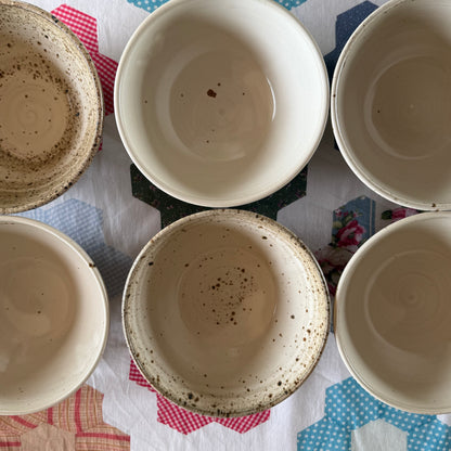Soup Bowl | White Speckled