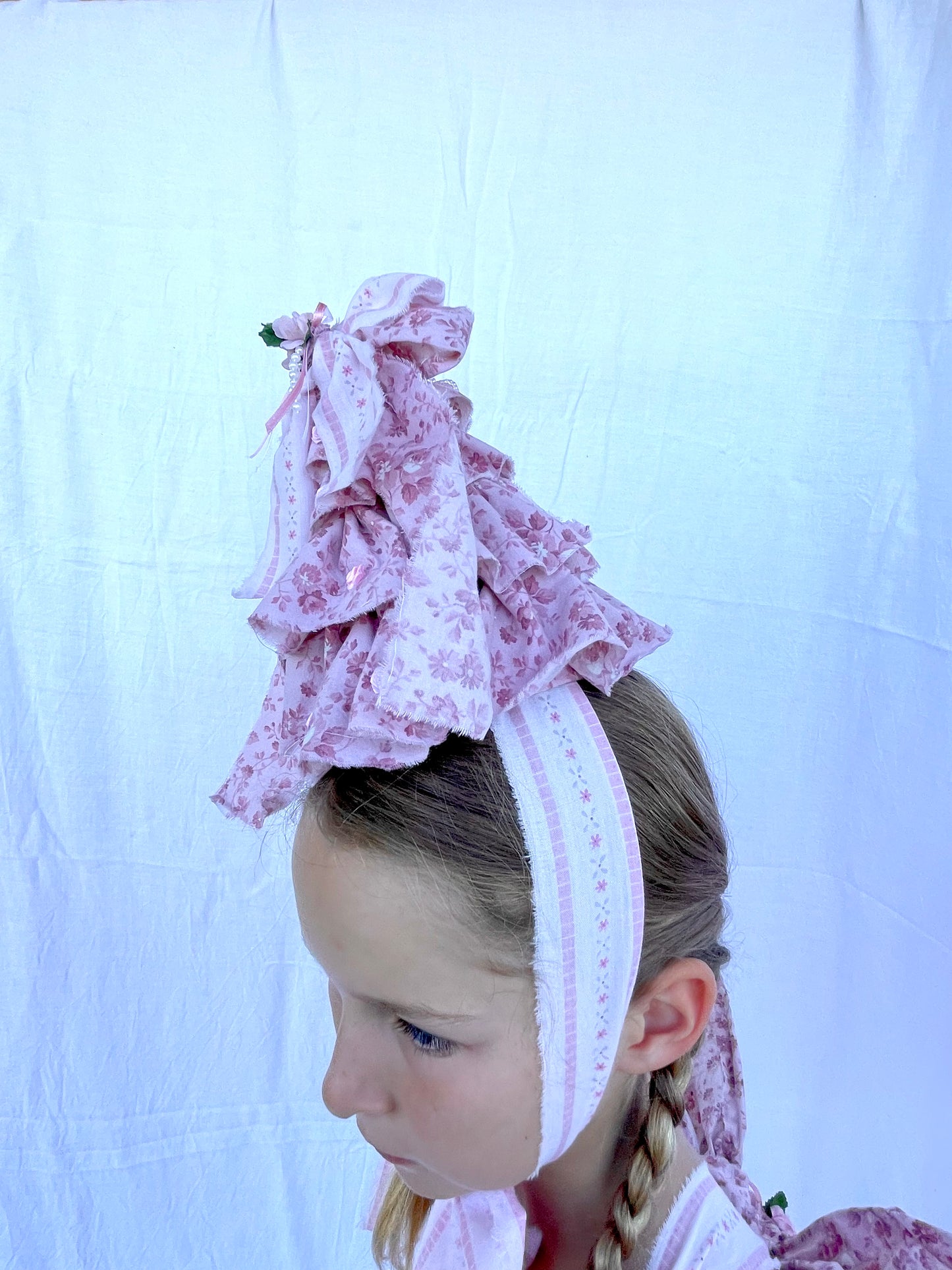 Dusty Rose Ruffle Party Hat