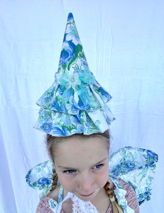 Ocean Blue Ruffle Party Hat