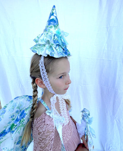 Ocean Blue Ruffle Party Hat