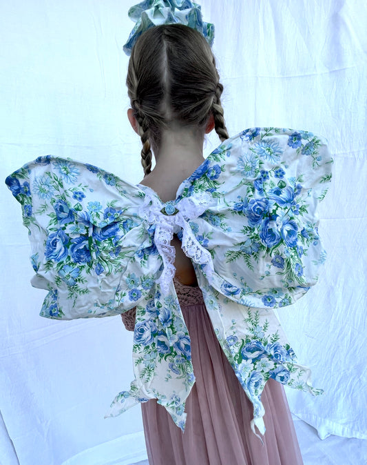Fairy Bow Wings - Ocean Blue