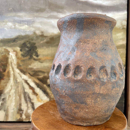 Rustic Brown Spot Vase