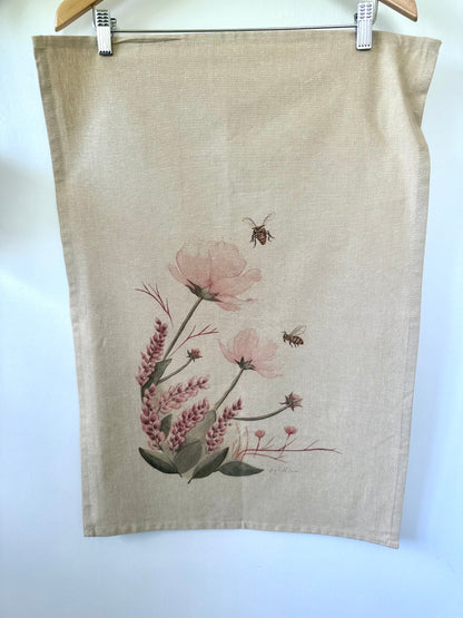 Hattie's Wildflowers Organic Tea Towel